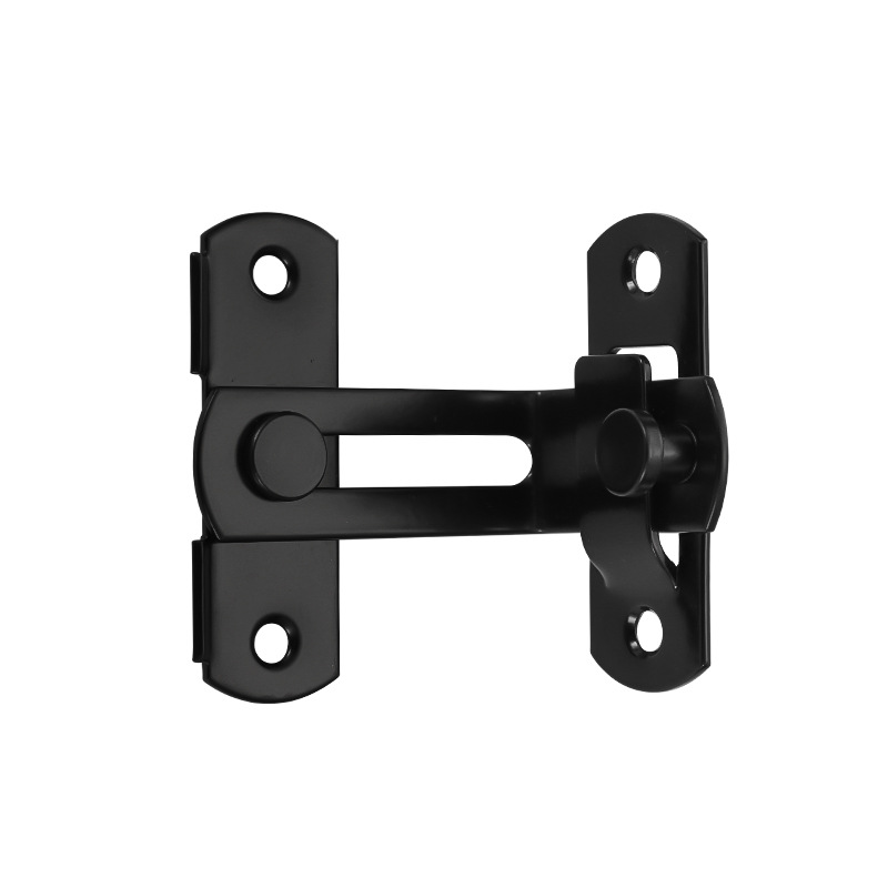 Customized stainless steel pin anti-theft door latch for bathroom toilet 90-degree right-angle simple door lock bolt without drilling Item Picture