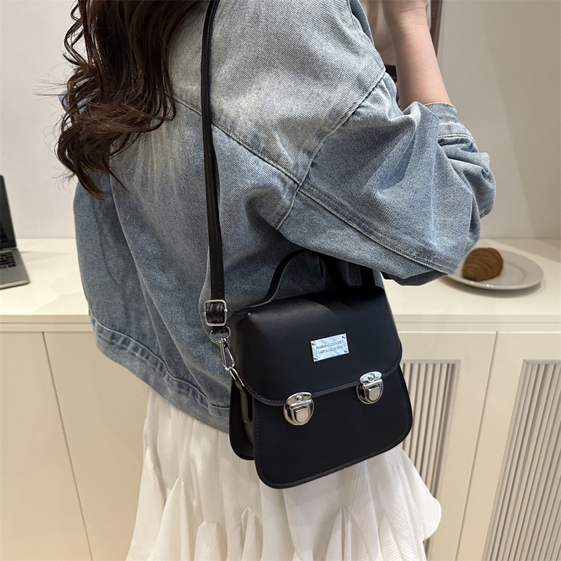 New large-capacity backpack, fashionable women's crossbody bag, stylish and textured briefcase, lockable coin purse, commuting single-shoulder bag Specification drawing