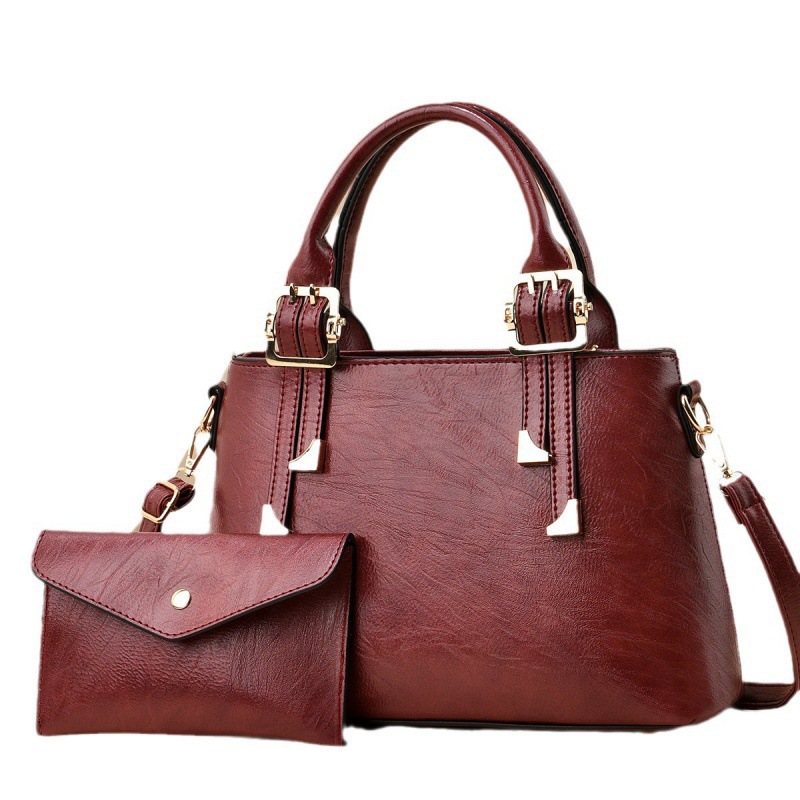 Crossbody bag, Korean style, elegant, middle-aged women's bag, large bag, mom's bag, simple and trendy handbag, new spring and summer style, versatile, single-shoulder Item Picture