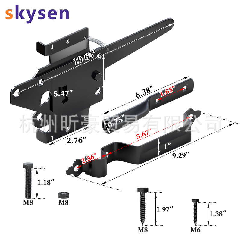 American garden fence, guardrail, door latch, fence latch, guardrail, door lock, self-locking, locking, cross-border supply Application Scenario