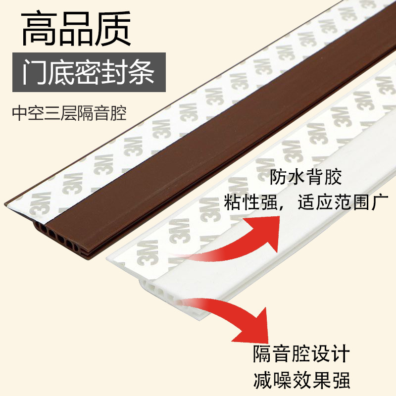 Special sealing strips for the bottom of doors, soundproof and anti-theft doors, bottom gap sealing for glass doors, windproof wonder for glass doors, door gap rubber strips details Picture