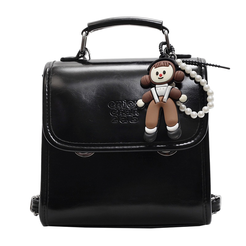 This handbag features a stylish and textured Japanese and Korean style. It's a new 2024 trendy Instagram backpack for women, casual bags, and simple backpacks Item Picture