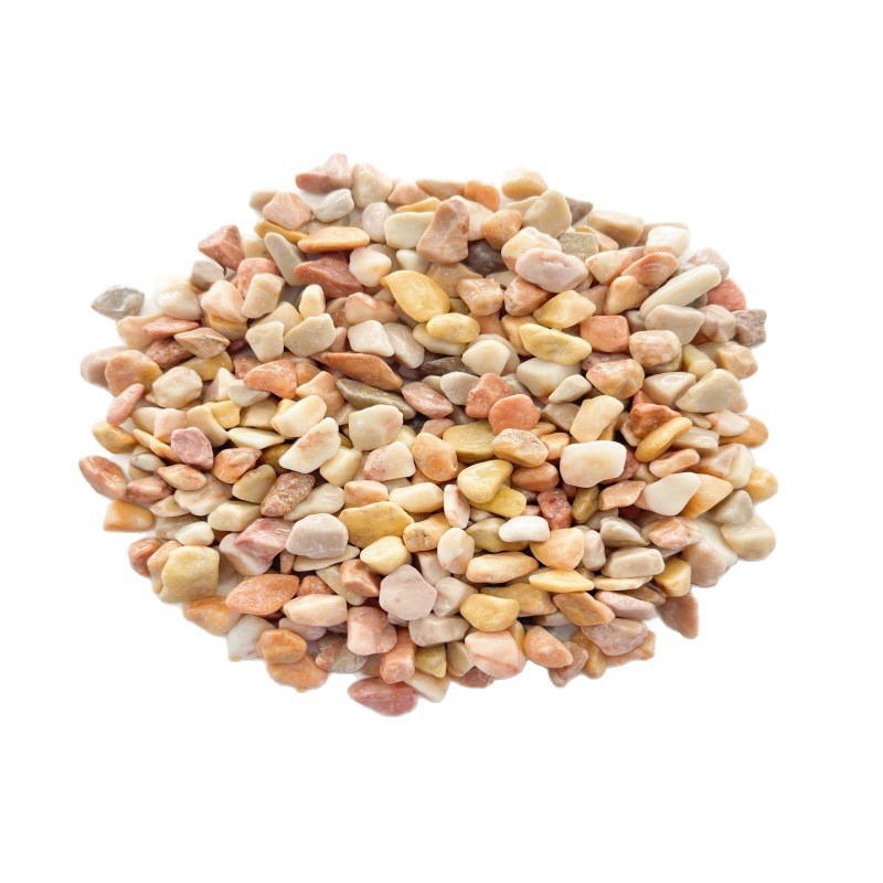Yellow stone, rice-washed stone, water-washed stone, colored gravel, water-polished gravel, gravel, permeable road, adhesive stone, courtyard water-washed stone Item Picture