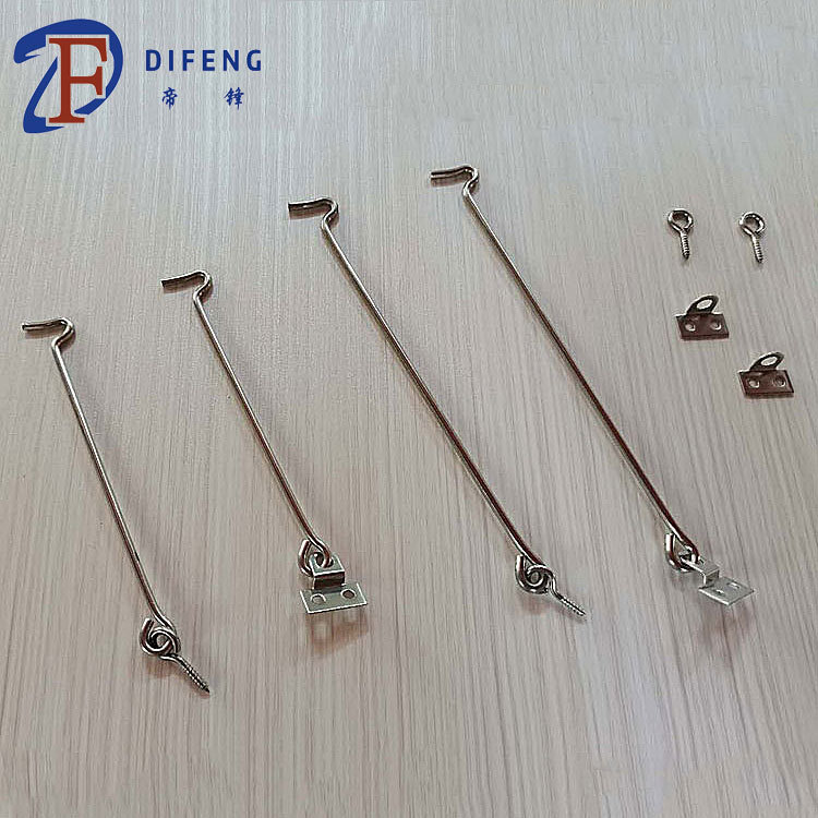 Factory wholesale of old-fashioned stainless steel window hooks, door and window hooks, stainless steel hooks, old-fashioned window hooks, air hooks, 6-inch and 8-inch air full figure