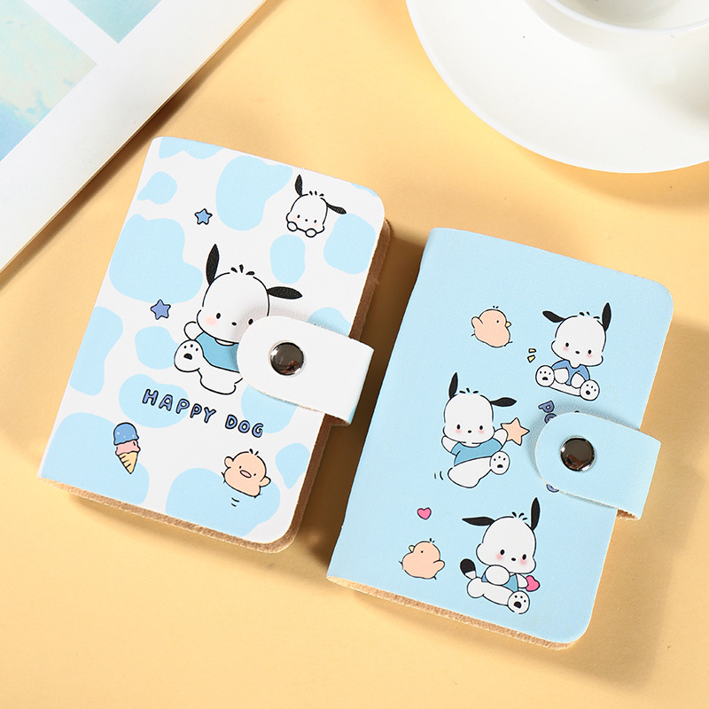 Little Brown Bear Cartoon Card Case: 20 slots, large capacity, multi-slot bank card, no ID card slot, anti-demagnetization, portable details Picture