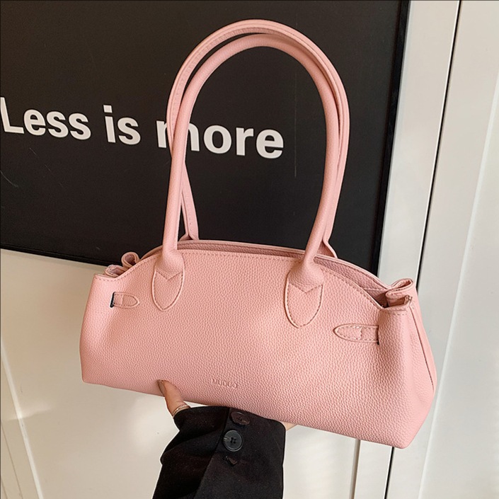 High-end retro handbag for women, 2025 new style simple and casual single-shoulder underarm bag, large-capacity commuter tote bag full figure