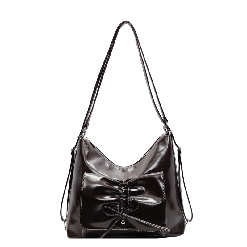 Retro and fashionable tote bag for women, Korean version, large-capacity single-shoulder bag for commuting to work, 2024 new casual crossbody bag for women Item Picture