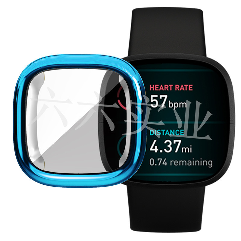 Suitable for Fitbit Versa3/Sense protective case, electroplated tpu full-coverage watch case versa3 watch case details Picture