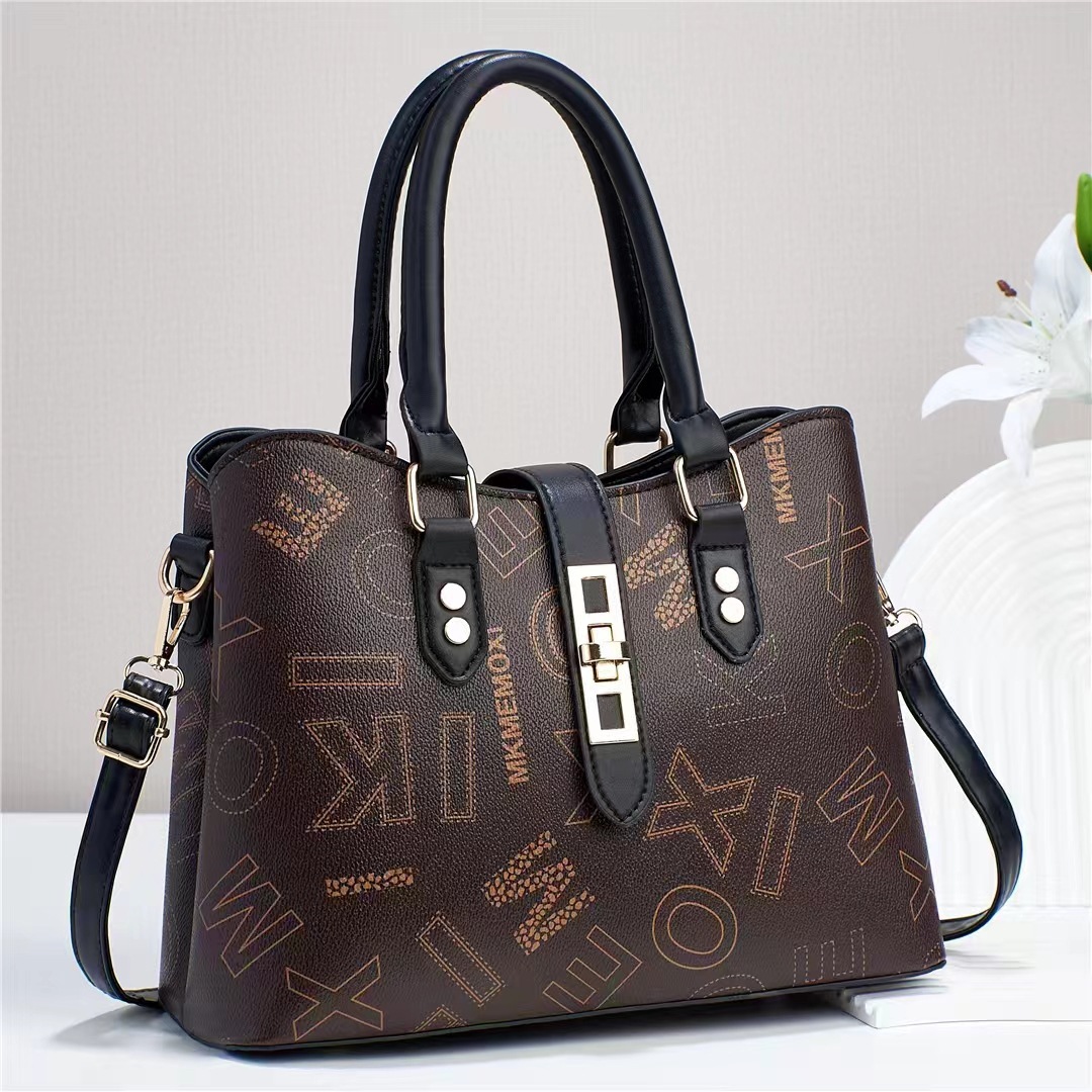 Handbag for women 2023 New style Tote bag, fashionable printed mom bag, versatile, single-shoulder, elegant crossbody bag Specification drawing