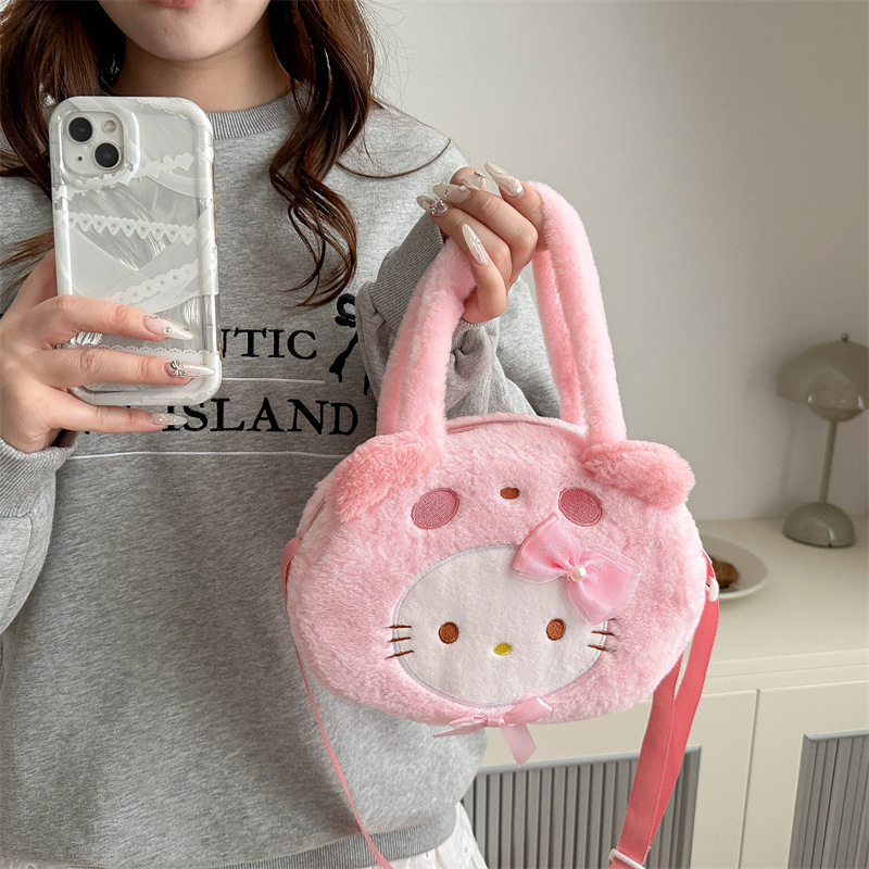 New cartoon costume hand-held crossbody bag, claw machine doll, exchange for girlish shopping change, mobile phone bag wholesale version details Picture