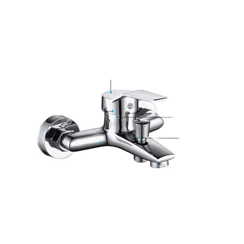 All-copper hot and cold water faucets, shower heads, complete bathroom water heaters, shower faucets, anti-freezing three-in-one mixing valves factory Item Picture