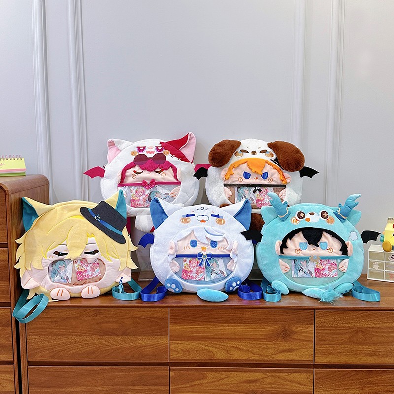 New cartoon peripheral pain bag, girls' 2D backpack, soft and cute girls, high appearance level travel backpack, student schoolbag full figure