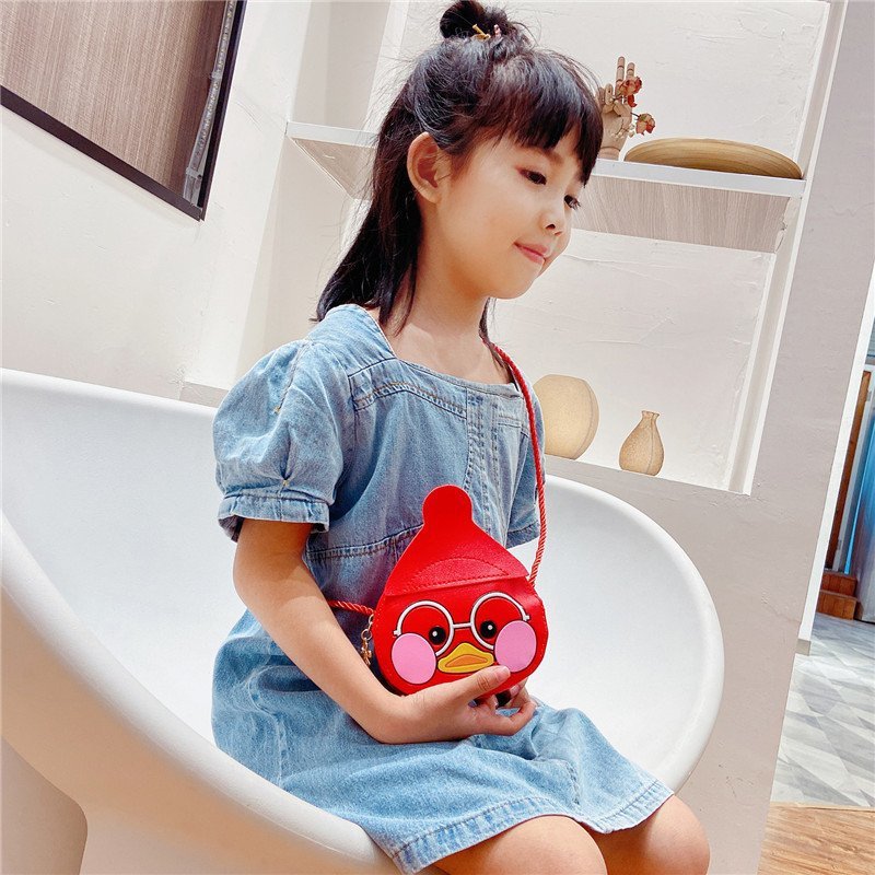2020 New cute little bag, Korean mini children's fashion crossbody bag, single-shoulder cartoon doll loose change bag Specification drawing