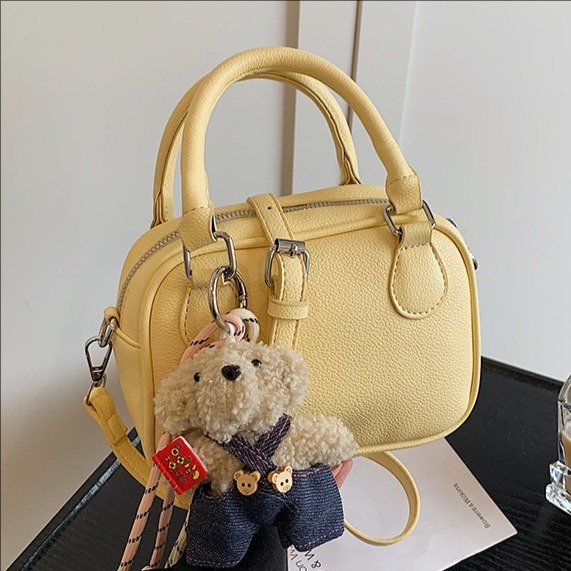 Fashionable and simple lychee patterned hand-held pillow bag, 2025 new style, stylish and versatile single-shoulder bag, stylish and high-quality crossbody bag full figure