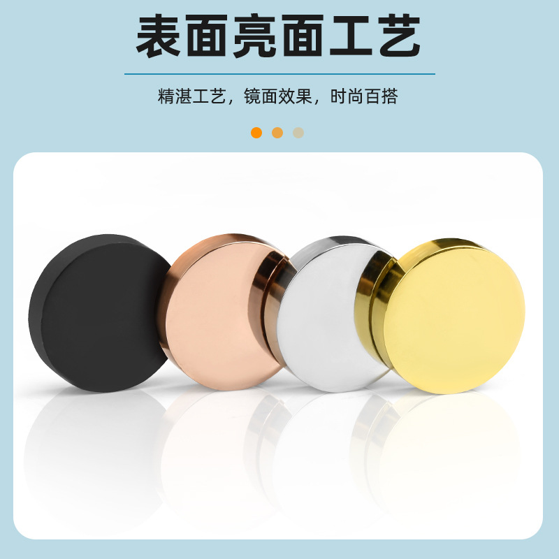 Copper thickened mirror nail advertising nail screw thread decorative cap glass mirror decorative cover glass fixed screw cover ugly cover Specification drawing