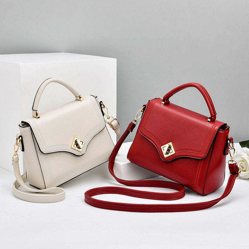 Bag Girl 2022 New Korean version women's crossbody bag, single-shoulder small square bag, handbag cross-border foreign trade women's bag consignment Specification drawing
