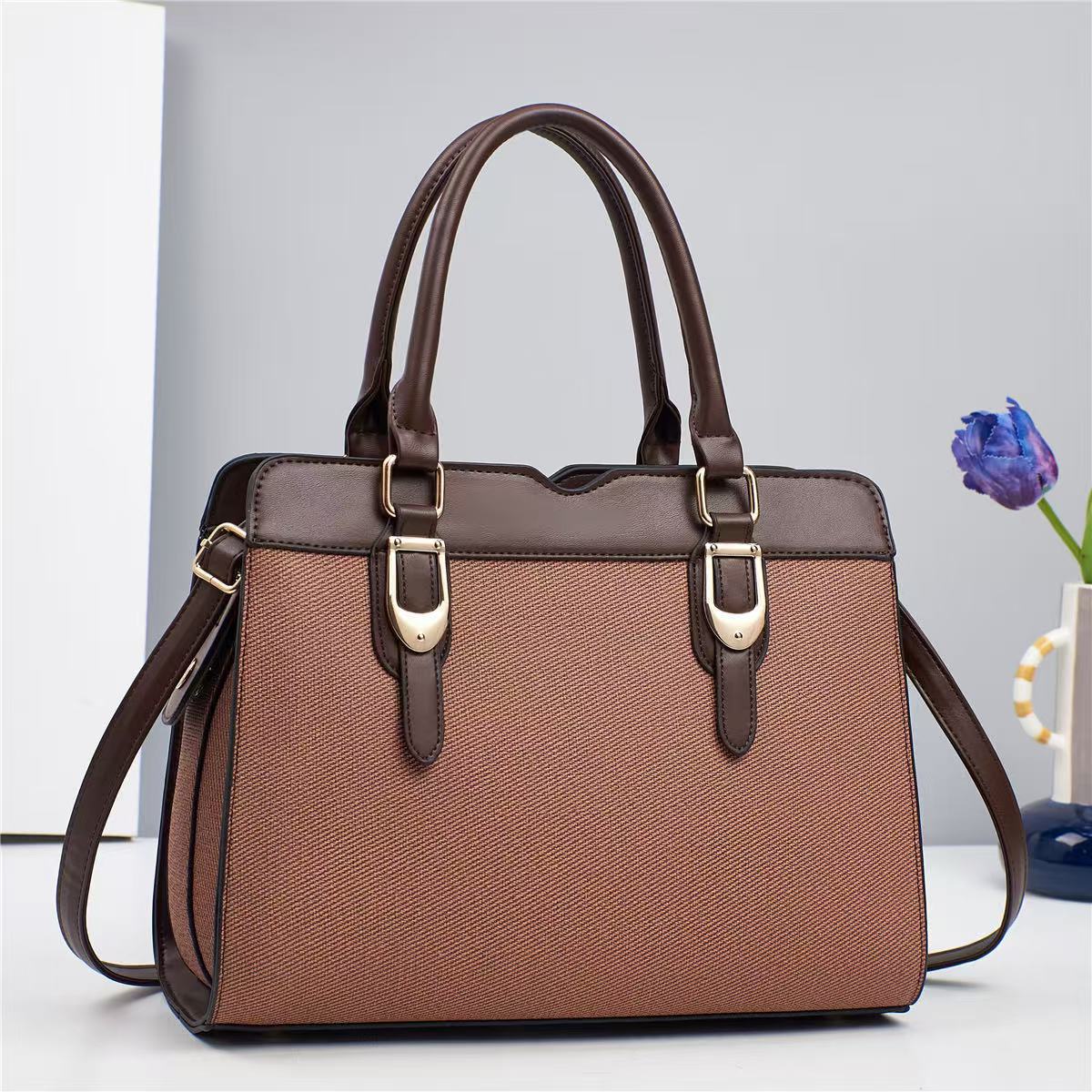 Autumn and winter new quality single-shoulder bag, Korean-style women's bag 2024, trendy, fashionable and retro crossbody handbag, one-piece consignment Specification drawing