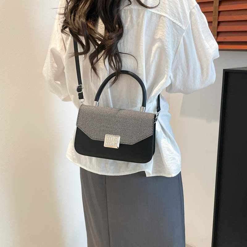 Women's bag 2025 New summer stylish small square bag, single-shoulder bag, elegant crossbody bag, commuter bag Specification drawing
