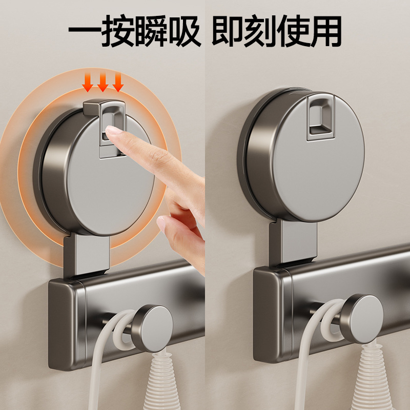 Suction cup door rear hook, strong adhesive, no need for drilling, load-bearing wall rack, hanging clothes hanger, wall and wall hanging row hook Specification drawing