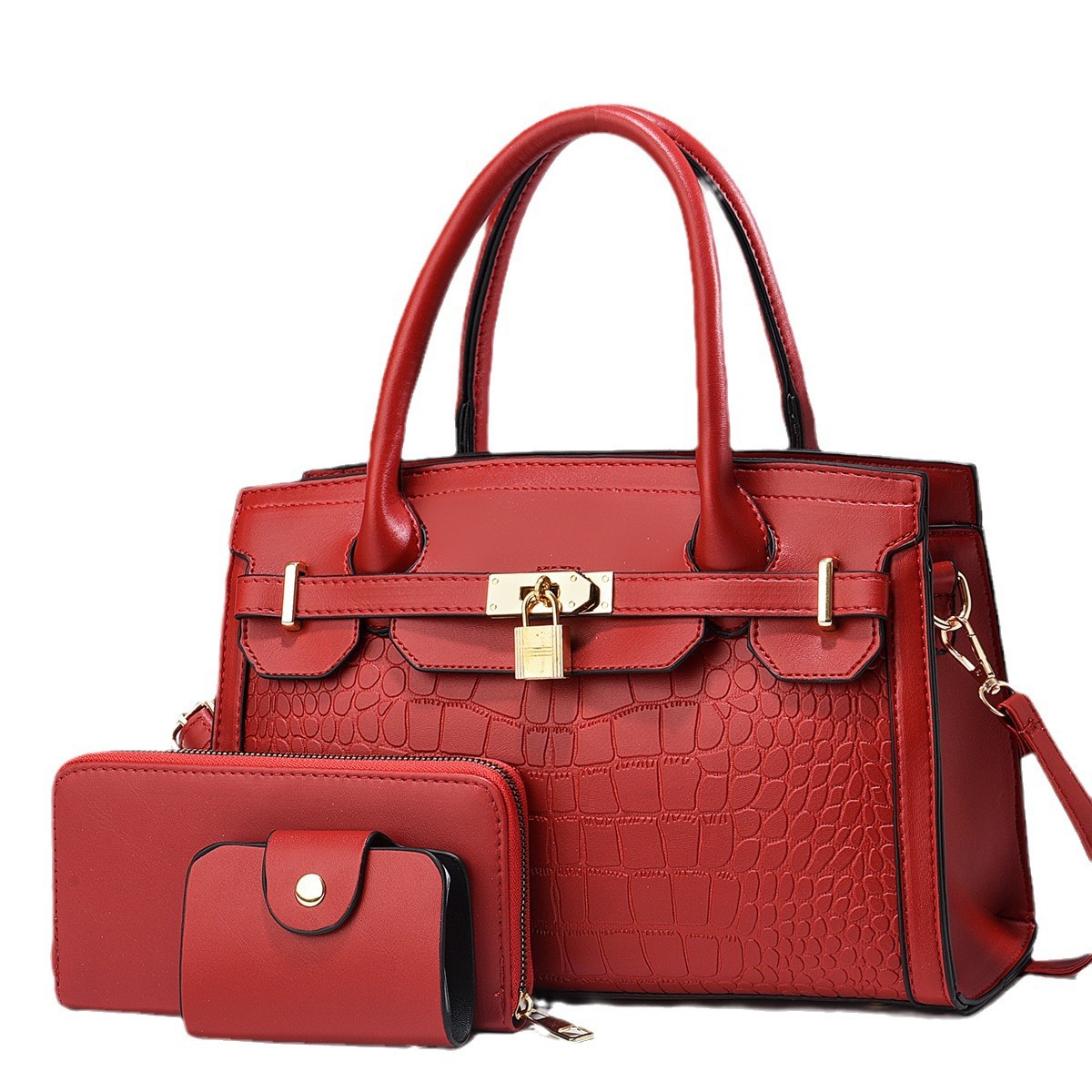 The new mother-child bag for women features a stone-textured texture, cross-border high appearance level, single-shoulder crossbody bag for women, and a large-capacity fashionable handbag Item Picture
