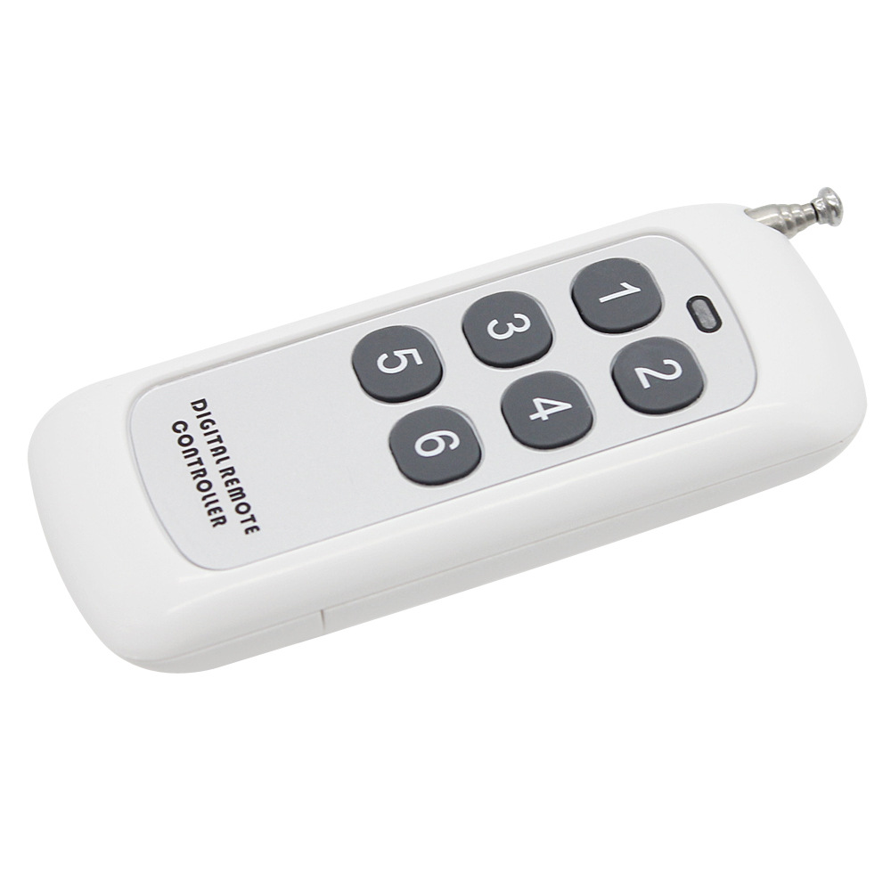 Customized 6-key high-power wireless remote control for water pumps, motors, lighting equipment and 4-kilometer long-distance controller by the manufacturer Item Picture
