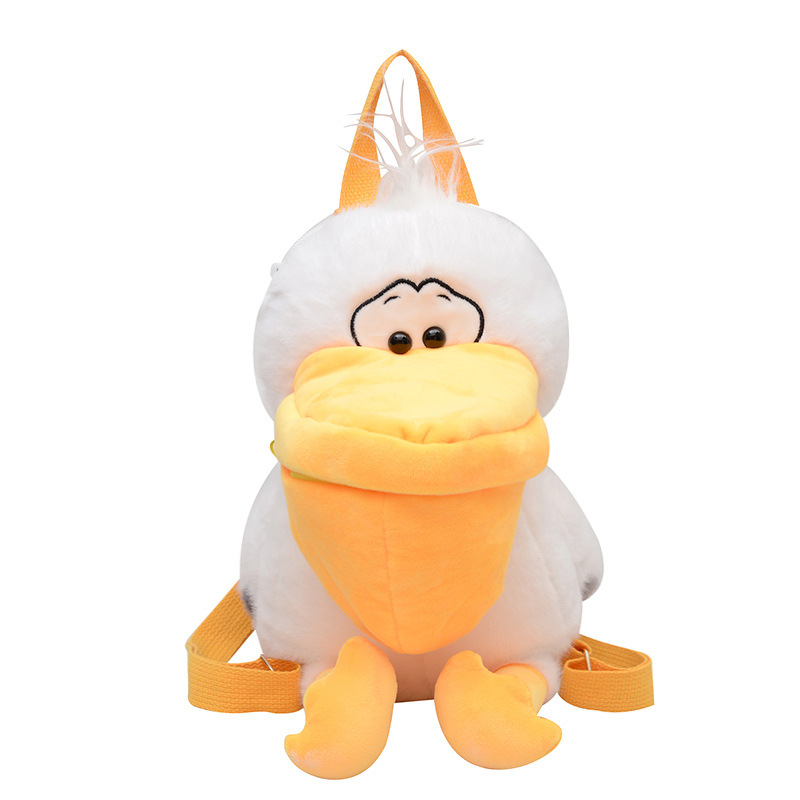 A new cartoon plush toy backpack with a cute and girlish heart, a funny and cute small backpack with a large capacity Item Picture
