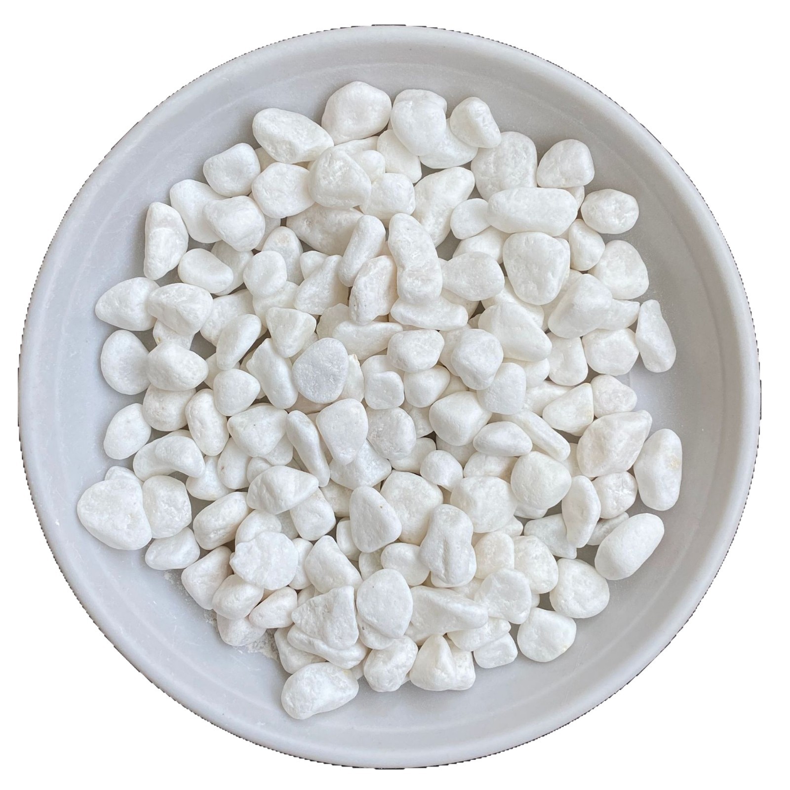Natural white pebbles for courtyard paving, white pebble particles, small white stones for balcony landscaping, and landscape gravel Item Picture