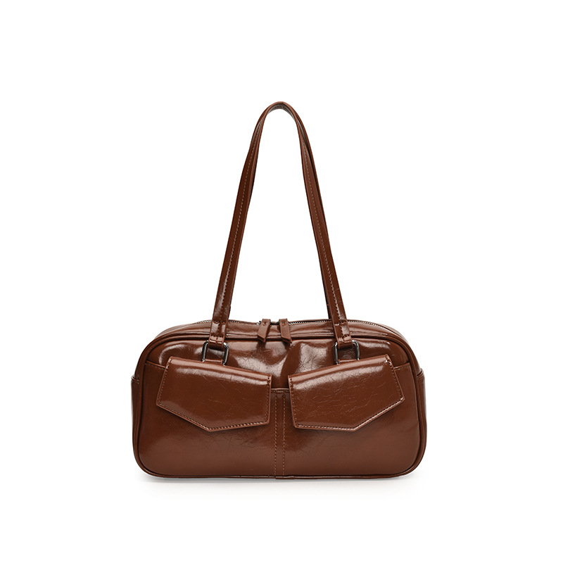A niche design, simple and versatile, fashionable and high-end single-shoulder underarm bag for women, a new 2024 casual bowling bag Item Picture