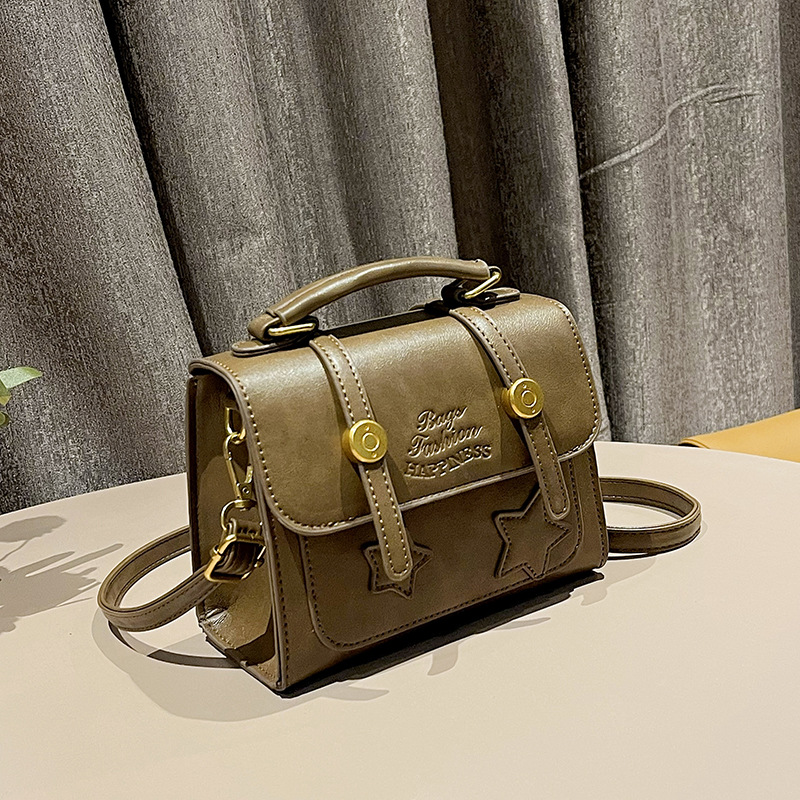 This stylish and chic small square casual bag is a new 2024 trendy Instagram style with a high-end Japanese and Korean feel. It's a single-shoulder crossbody bag details Picture