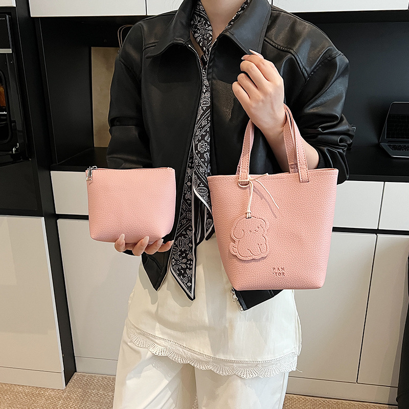 Cross-border high-end style vegetable basket hand-carried bucket bag for women 2025 Spring/Summer new versatile and super popular single-shoulder crossbody bag details Picture