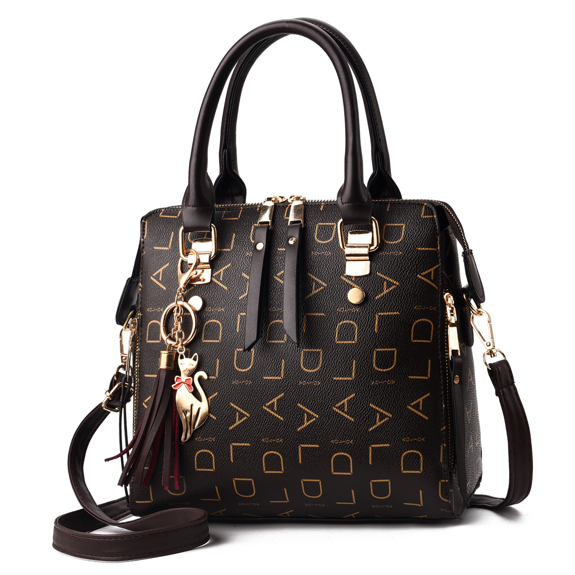 2022 European and American fashion large bags, foreign trade women's handbags, simple single-shoulder crossbody bags for mothers, consignment details Picture