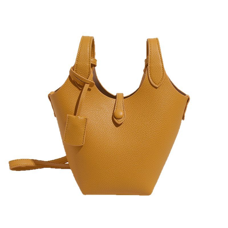 High-end large-capacity hand-held vegetable basket bucket bag for women, 2025 new style, fashionable, versatile and stylish single-shoulder crossbody bag Item Picture