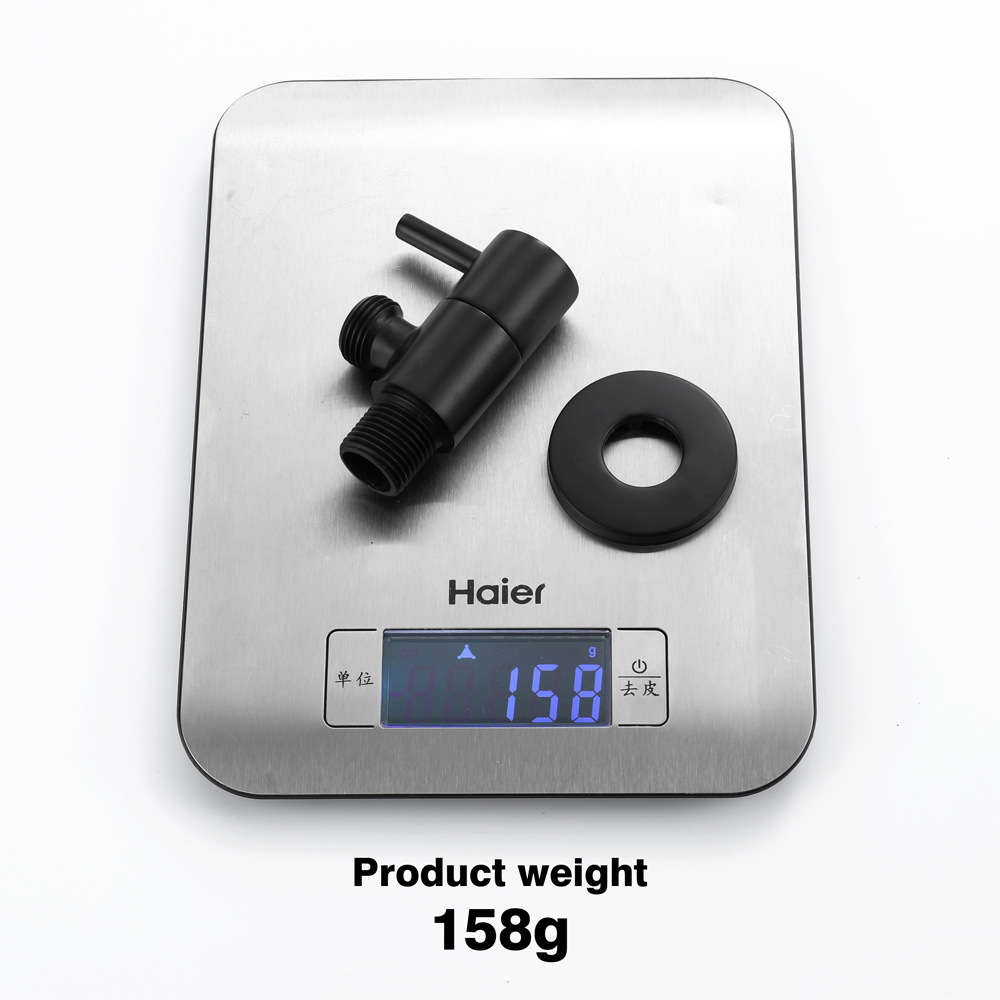 HIDEEP manufacturer wholesals black brass triangular valve toilet water heater stop valve HIJF021 Application Scenario