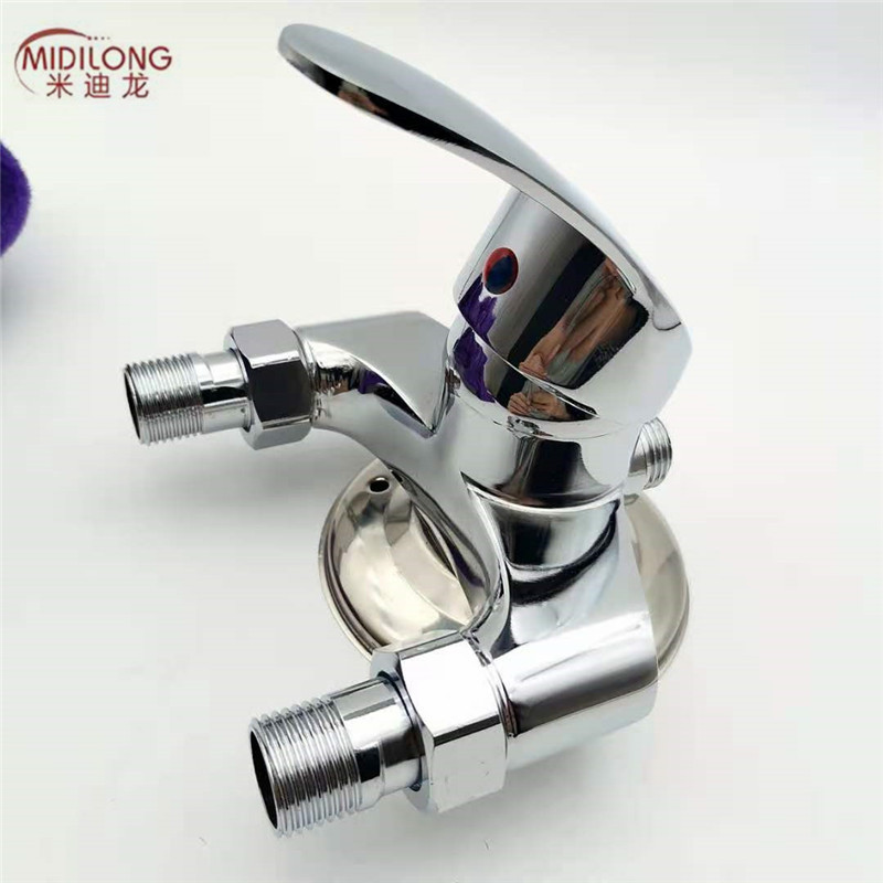 Zinc alloy exposed shower mixing valve, triangular shower shower faucet, bathroom shower faucet details Picture