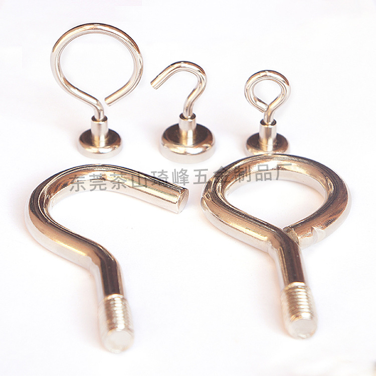 Magnetic hook manufacturer wholesals large and small specifications of strong magnetic hooks, magnetic hooks, suction cups, hooks, and sheep eye screw hooks details Picture