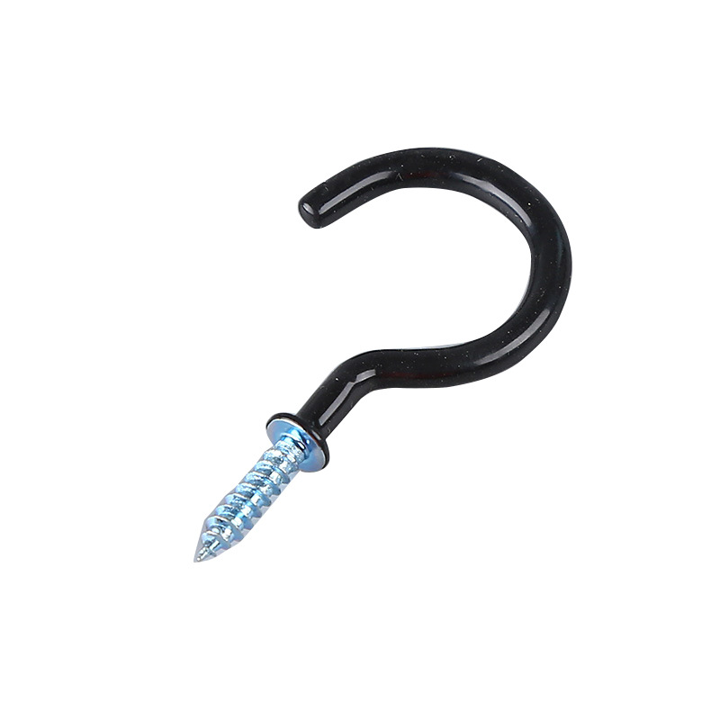 Cross-border PVC sheep eye hook manufacturer has in stock colorful modern and simple dipped plastic hanging ropes, nail hooks, question mark hooks and cup hooks Item Picture