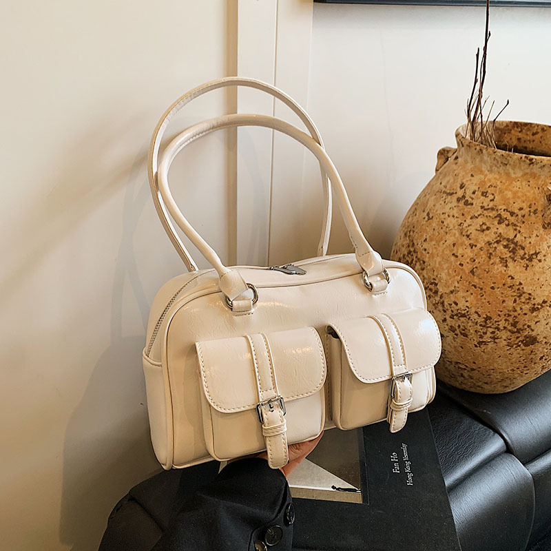 High-end Boston bag women's large-capacity handbag 2025 new casual niche single-shoulder armpit pillow bag details Picture