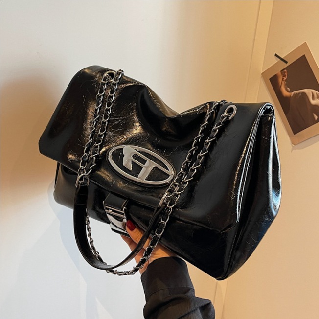 Large-capacity single-shoulder crossbody bag 2025 new style Chanel-style tote large bag, elegant Dingle bag, chain wandering bag full figure