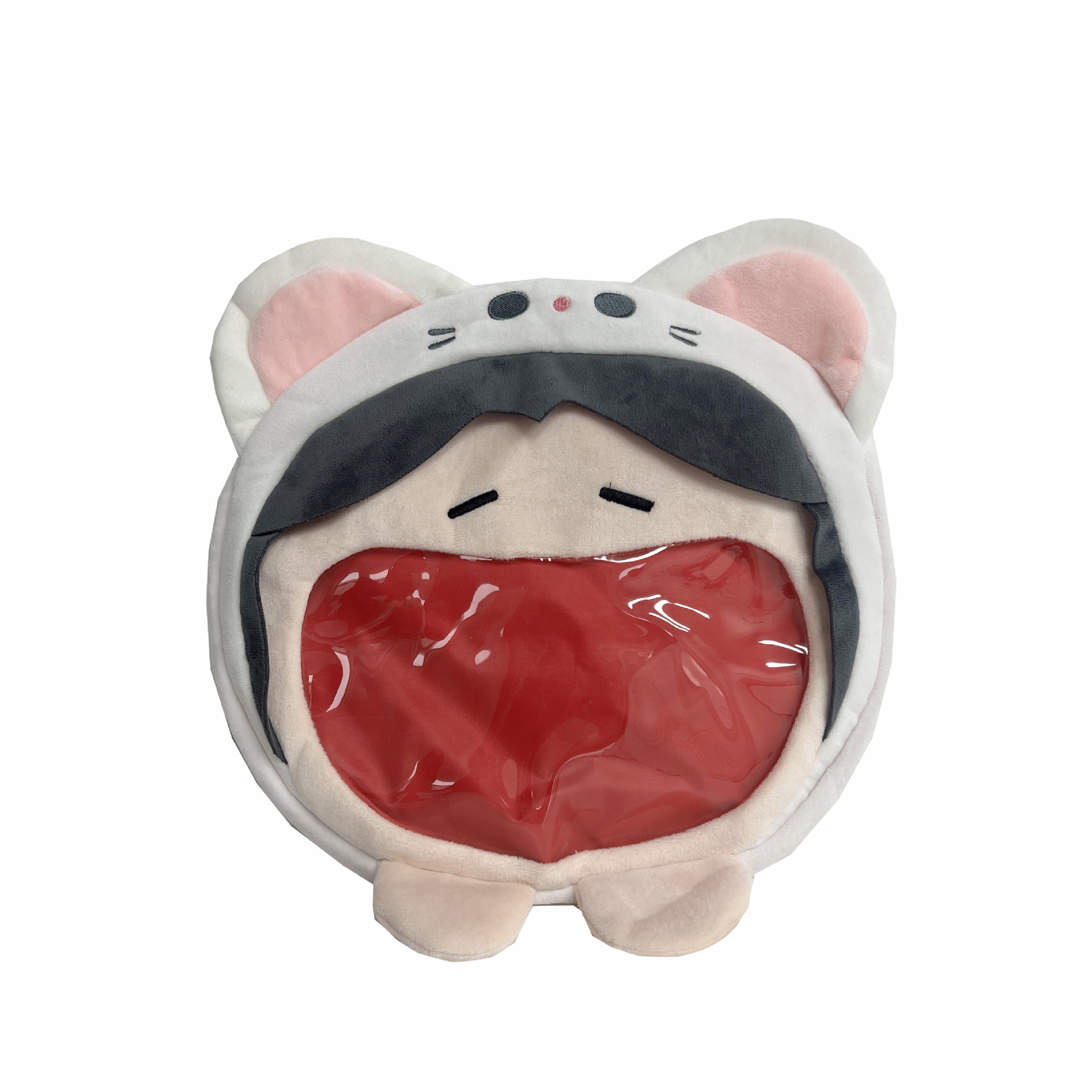 Wholesale of Japanese-style cartoon Hatsune Miku 2D girl heart double-backlit crossbody bag doll backpacks and transparent coin purges Item Picture