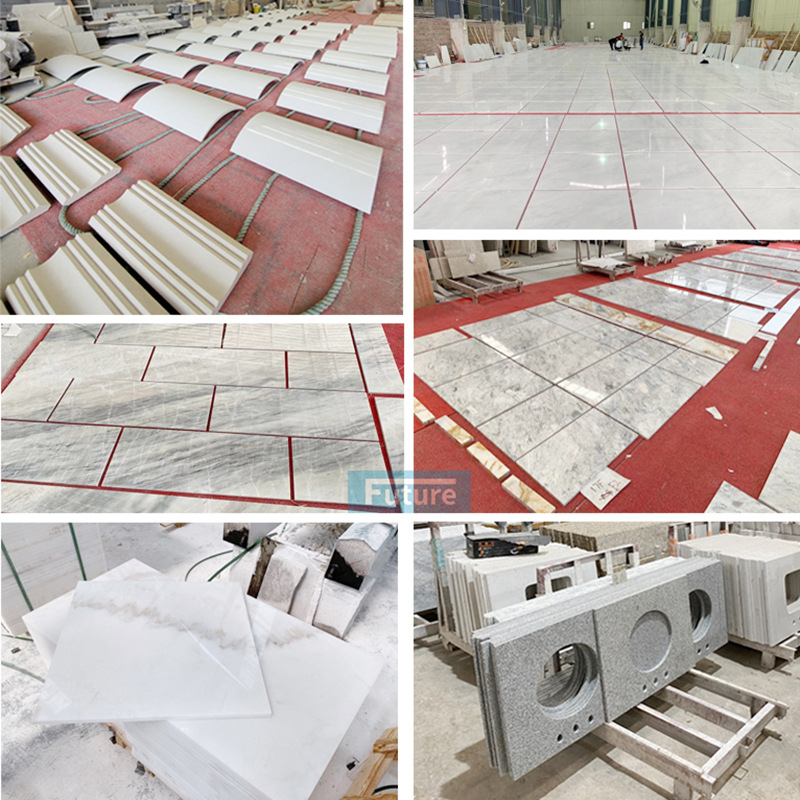 Wholesale and processing of natural marble slabs, gold-inlaid jade, black luxury stone, bay window sills, tables, and threshold villas Application Scenario