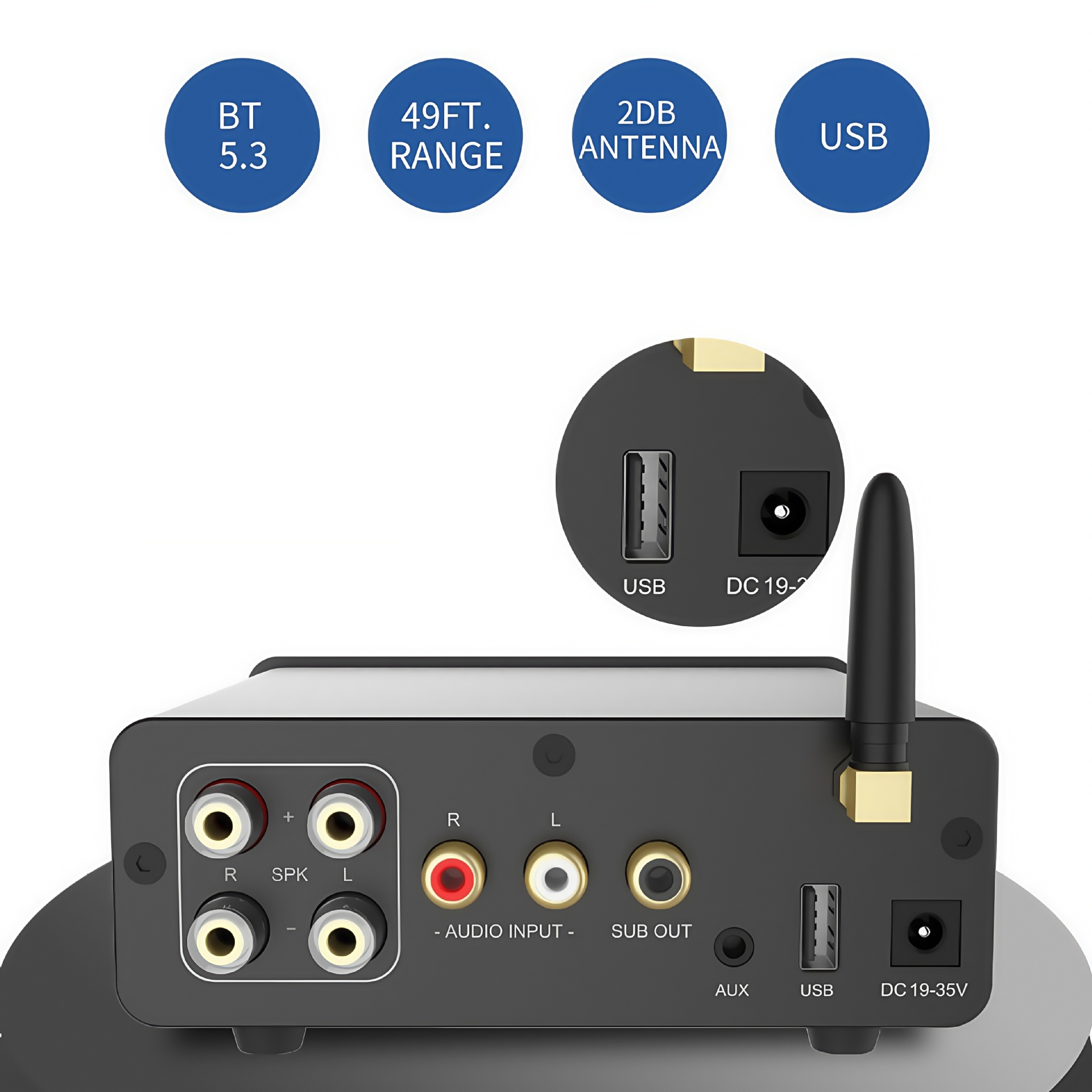Mini digital power amplifier 200W audiophile Bluetooth wireless power amplifier 2.1 dual-channel home theater Application Scenario
