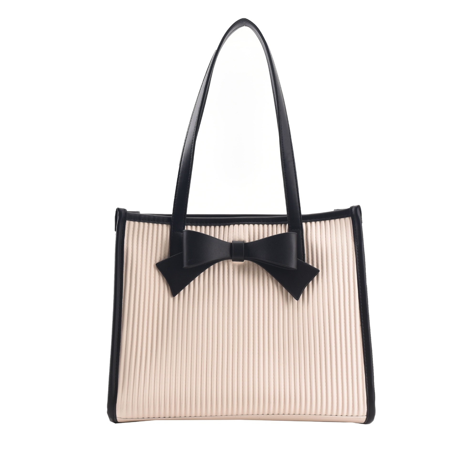French fashion casual handbag, summer new simple bow single-shoulder bag, women's large-capacity tote bag Item Picture