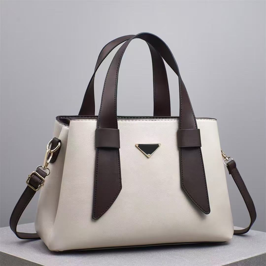 Cross-border bag for Women 2025 New style simple patchwork color-blocking handbag, high-end and versatile single-shoulder crossbody tote bag details Picture