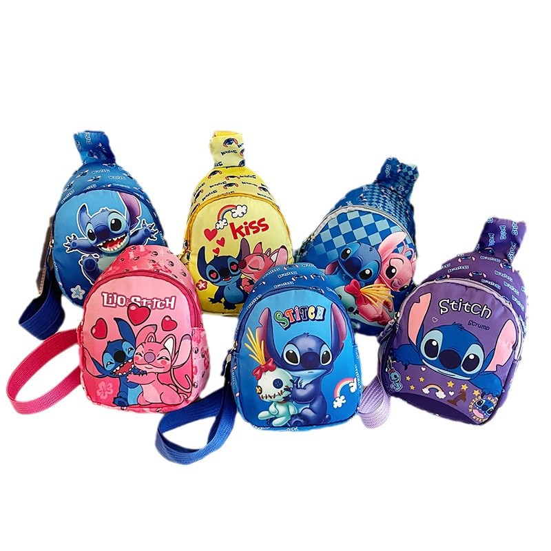 Cartoon bags, children's bags, fashionable and casual crossbody bags for boys and girls, new trendy matching coin purges, and chest bags for boys and girls Item Picture