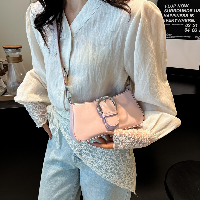 Cross-border French style high-end underarm bag for women 2025 new style casual commuting simple and versatile single-shoulder crossbody bag Specification drawing
