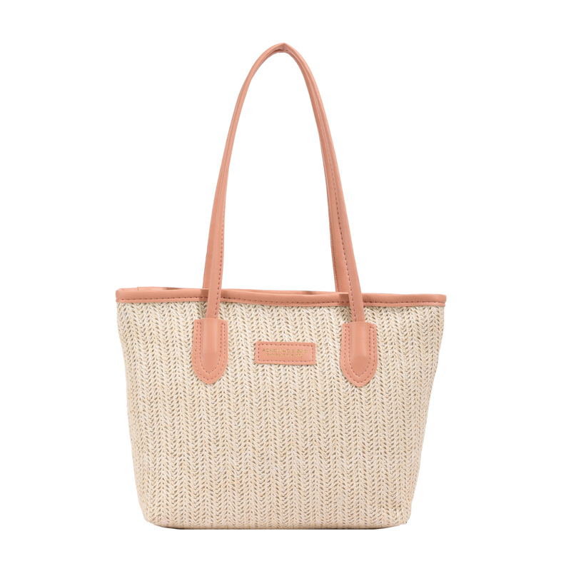 Commuting large-capacity straw woven bag for women, 2024 new style, fashionable and versatile shoulder bag, popular underarm tote bag Item Picture