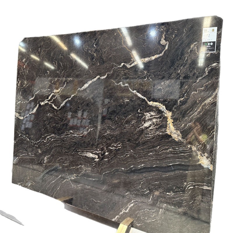 Dali Gucci black flat plate polishing, natural luxury design background, marble villa interior wall floor factory direct sales Item Picture