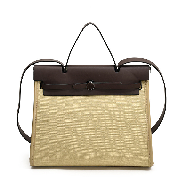 A trendy and high-end matte Kelly bag for women, 2024 new model, large-capacity tote handbag, commuter crossbody bag Item Picture