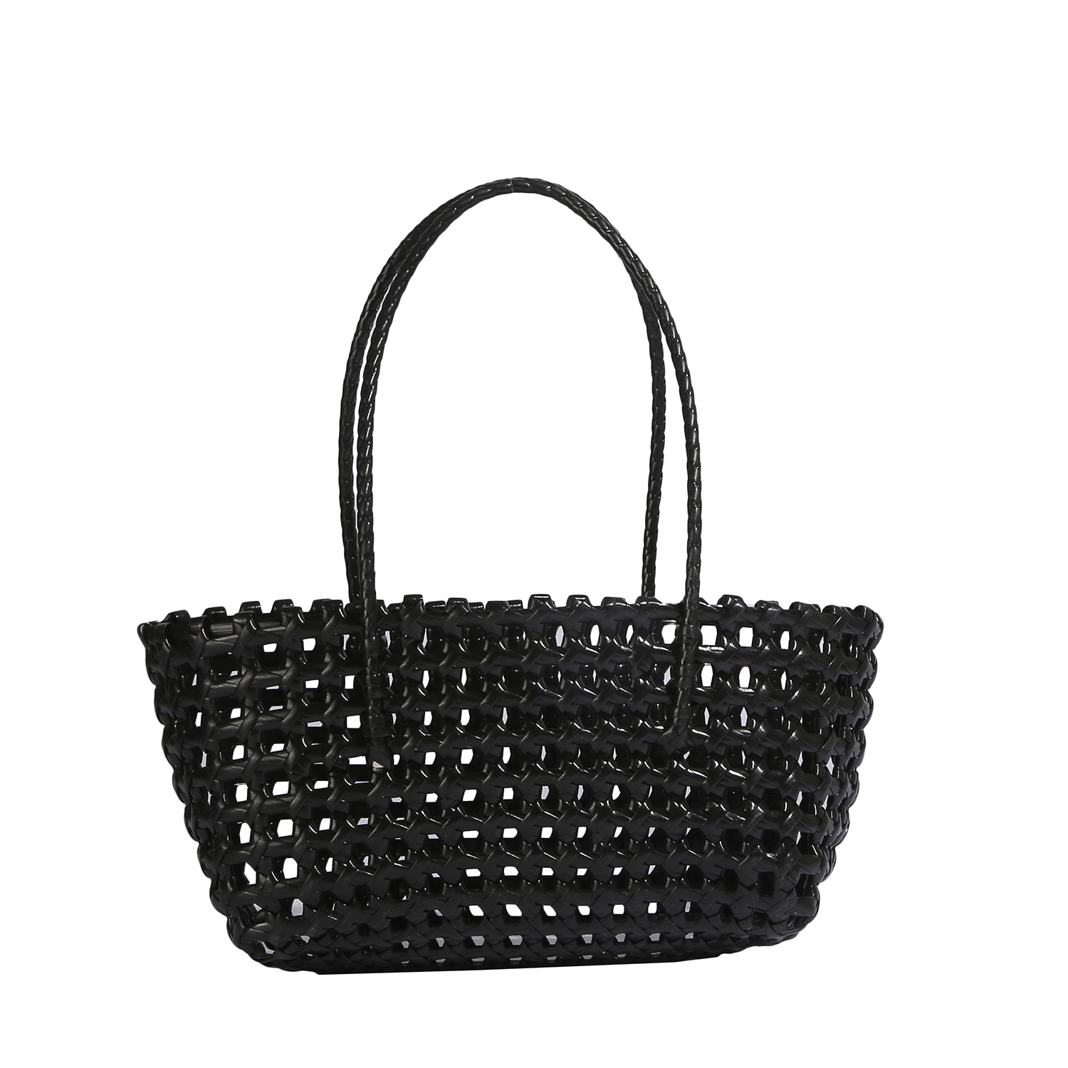 Korean-style hollowed-out design women's bag, basket bag, niche beach vacation bag, casual, trendy and versatile underarm handbag Item Picture