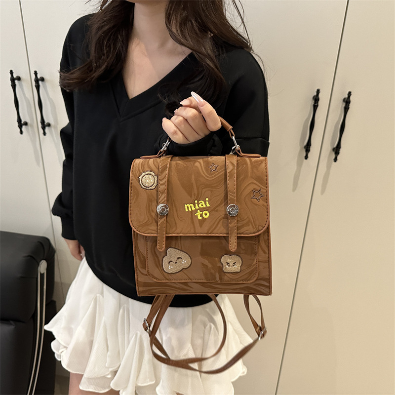 Women's Bag 2025 New style trendy retro handbag, fashionable ins casual, individual, simple and niche quality backpack full figure